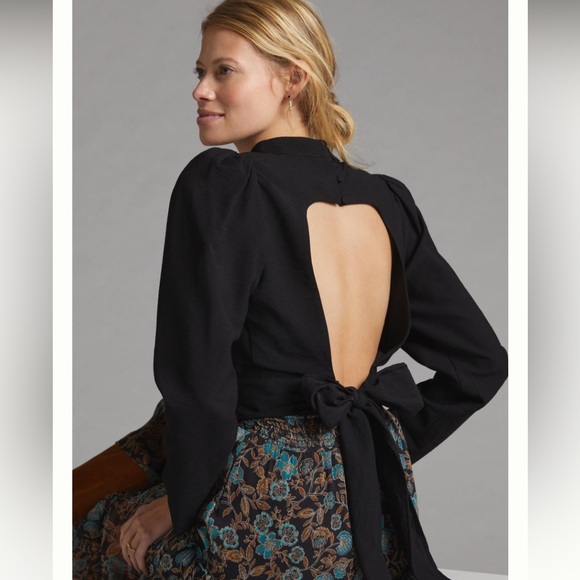 Maeve Anthropologie Open-Back Top - Picture 3 of 8
